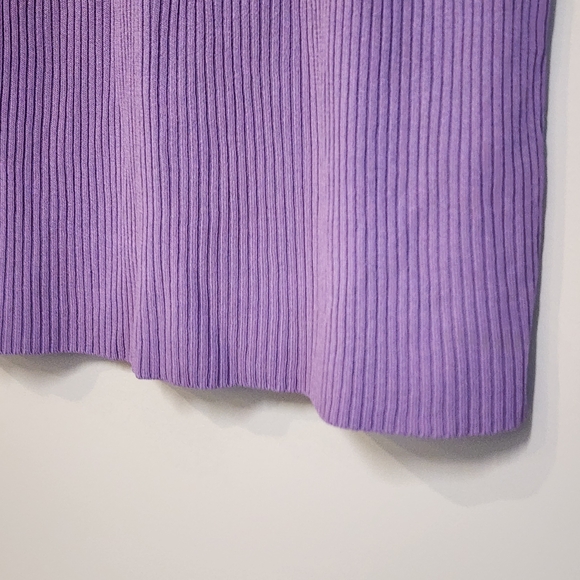 Yves Saint Laurent Purple Ribbed Tank Top - Picture 7 of 7
